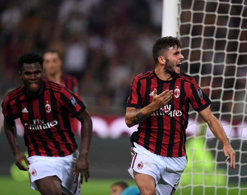 MilanEye's tweet photo. Cutrone is the youngest Milan player ever to score for the team in Europe since @AlexandrePato https://t.co/gjeuHHUs0j