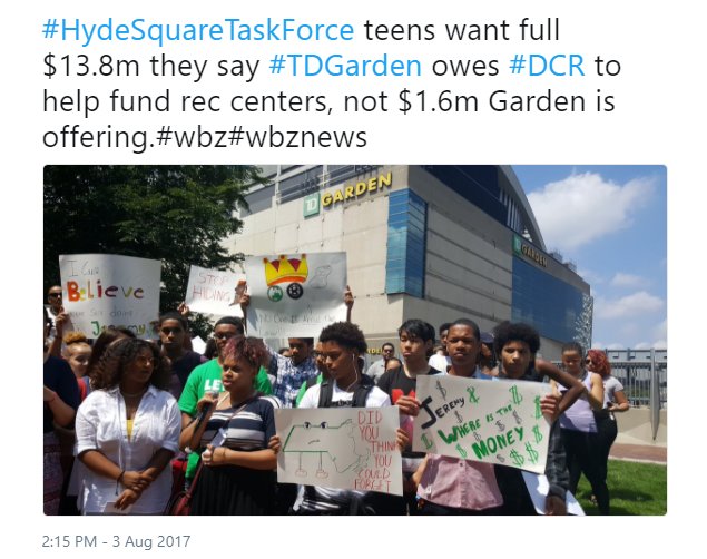 RWwatchMA's tweet photo. @KimWBZ This offer from TD  Garden reminds of Mayor Marty Walsh discrediting the #BPSwalkout protest against charter growth &amp; budget cuts #bospoli https://t.co/1pCkQC0Cw2