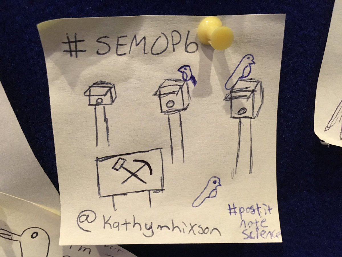 kathymhixson's tweet photo. #PostItNoteScience #SEMOPb #AOSSCO17 https://t.co/xmSmE9sa4I