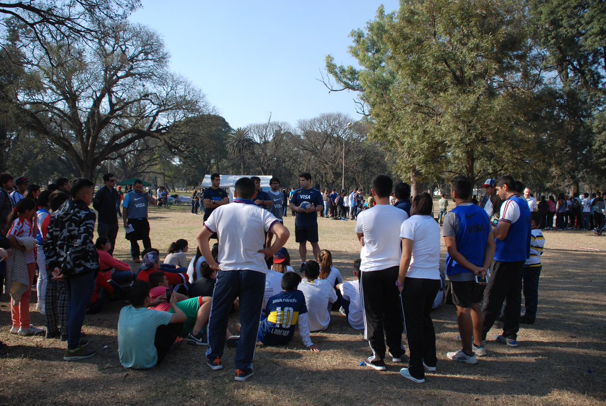 unionargentina's tweet photo. Esto fue el "Probá Rugby" que se hizo en Tucumán con los jugadores de Argentina XV.
#JugamosTodos 
https://t.co/FYsmZ9ezfj https://t.co/rTJs5LZ1Qy