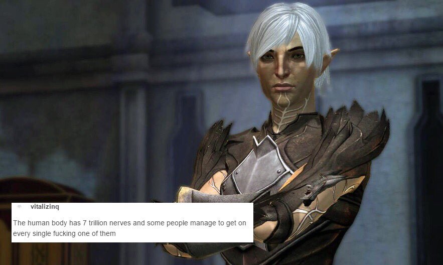 NotASIave's tweet image. "Sᴍᴇʟʟ ᴛʜᴇ ᴏᴘʀᴇssɪᴏɴ, ᴇᴠᴇʀʏᴏɴᴇ!"
  -Fenris
  -Dragon Age Roleplay
  -This probably won't be very serious
  -i dont know what to put here