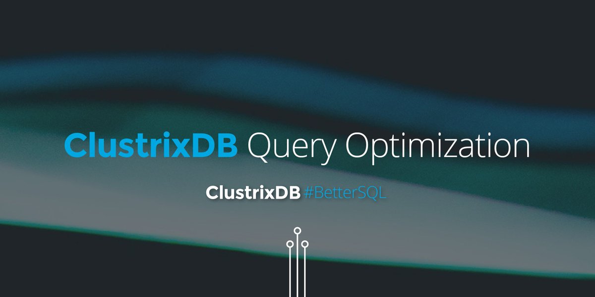 Clustrix's tweet image. Check out our latest blog post all about #ClustrixDB query optimization. #BetterSQL #queryoptimization clustrix.com/bettersql/clus…