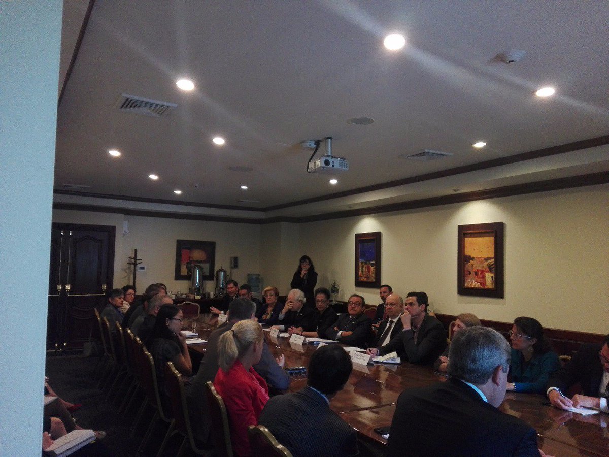 #CIDHenGuate Compartimos hoy junto con <a href="/GuatemalaOEA/">Guatemala en la OEA</a> con representantes diplomáticos y de agencias multilaterales en Guatemala