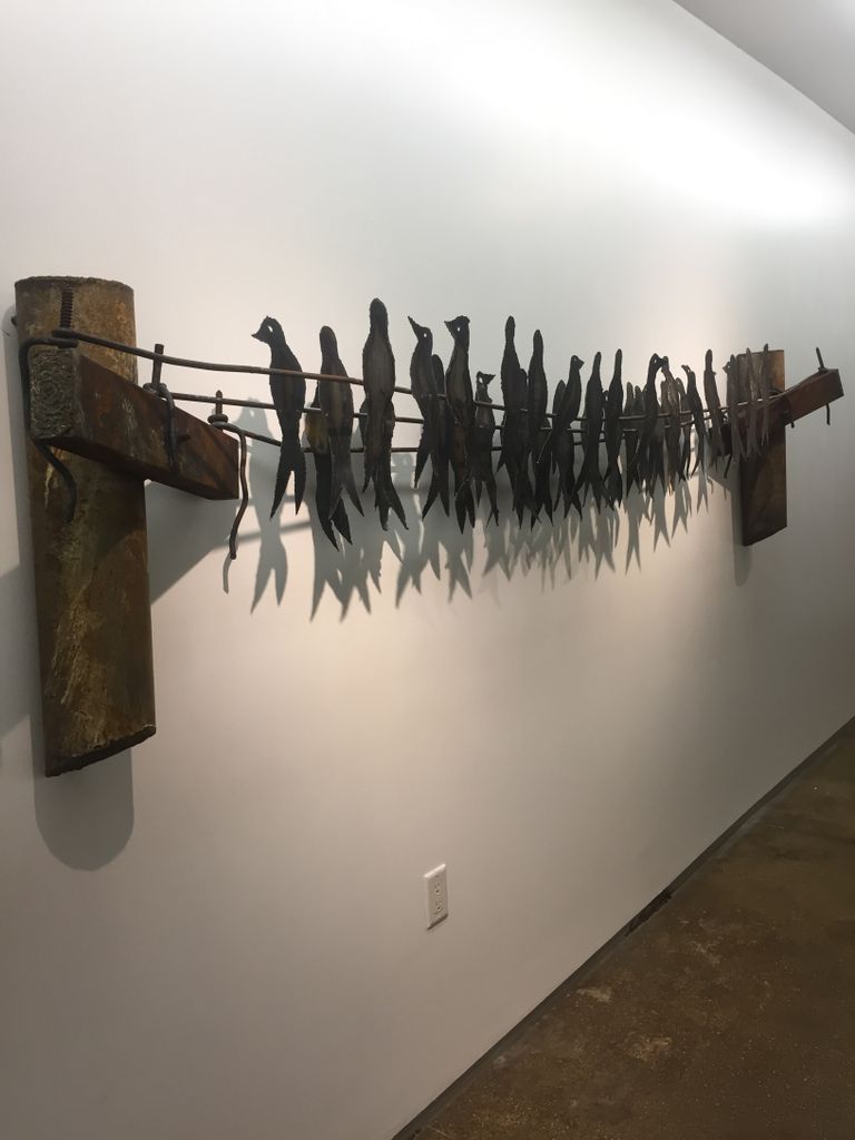 Birds on a wire, Noah Edmundson, Metal 2x10x1'
For pricing and availability email art@artspace111.com