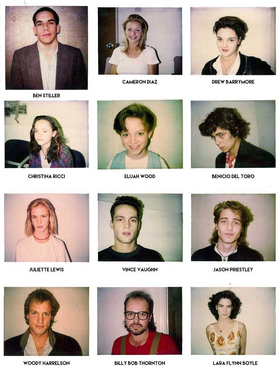 Des acteurs pris en polaroids par le directeur de casting Mali Finn lors de leurs premières auditions.