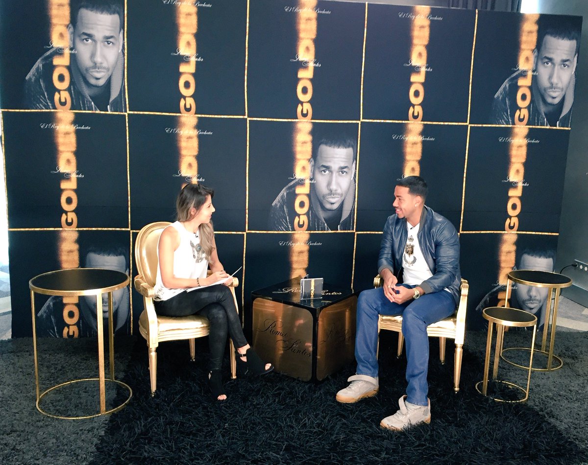 sandraenamor's tweet photo. No te pierdas próximamente en @amor953 la entrevista que le realizamos a @RomeoSantosPage y escuches sus confesiones 😜😏 #Golden https://t.co/9mT4sZNNfd