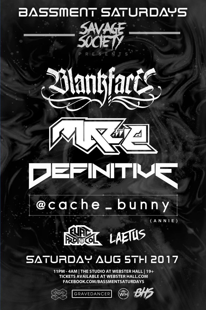 New York. Let there be BASS 💀

Limited Tickets: bit.ly/BASSMENYC