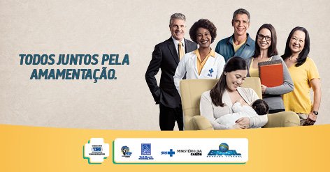 Familiares, vizinhos e amigos, é importante valorizar a amamentação, dar apoio e auxiliar as mulheres no cuidado com a criança. #EuAmamento