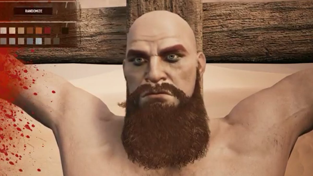D1DLCJordo's tweet photo. You had me at growing a beard. Not to mention 70% more land, Whites, black ice building and a new god! @funcom @ConanExiles #EpicUpdate https://t.co/NizVkFlaBX