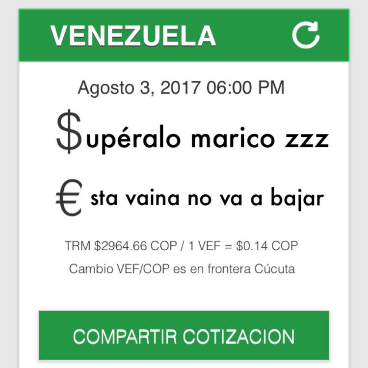 oscarcallest's tweet photo. ÚLTIMA HORA | Dólar Today actualiza de nuevo su precio https://t.co/uq116jOuHw