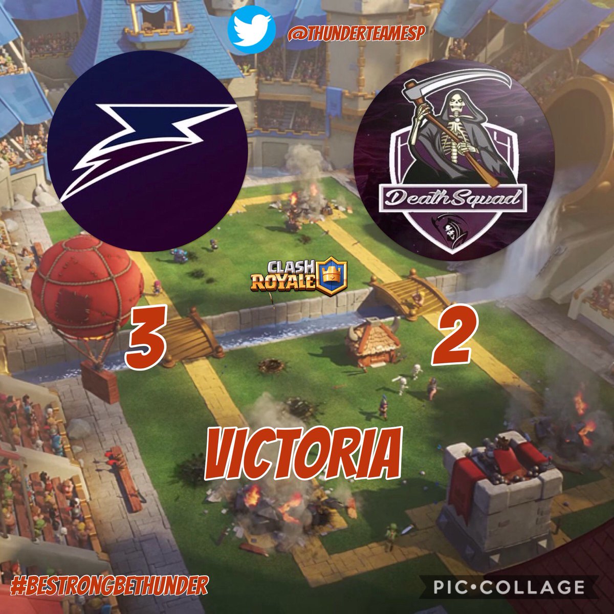 ThunderGamingCR's tweet photo. Y tras un ajustado partido, nos hacemos con el triunfo ante un durísimo rival como es @DeathSquadCR ¡Muy bien jugado chicos! GG! WP! https://t.co/uCujtHLnti