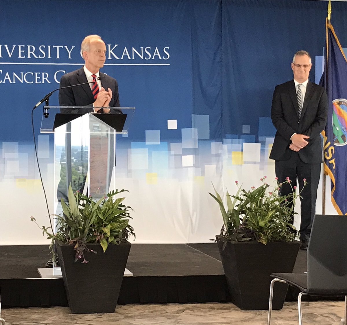 KU Cancer Center (@kucancercenter) on Twitter photo "Medical research matters because we all face the possibility of cancer." - Senator <a href="/JerryMoran/">Senator Jerry Moran</a> #CancerFreeKansas "Medical research matters because we all face the possibility of cancer." - Senator <a href="/JerryMoran/">Senator Jerry Moran</a> #CancerFreeKansas