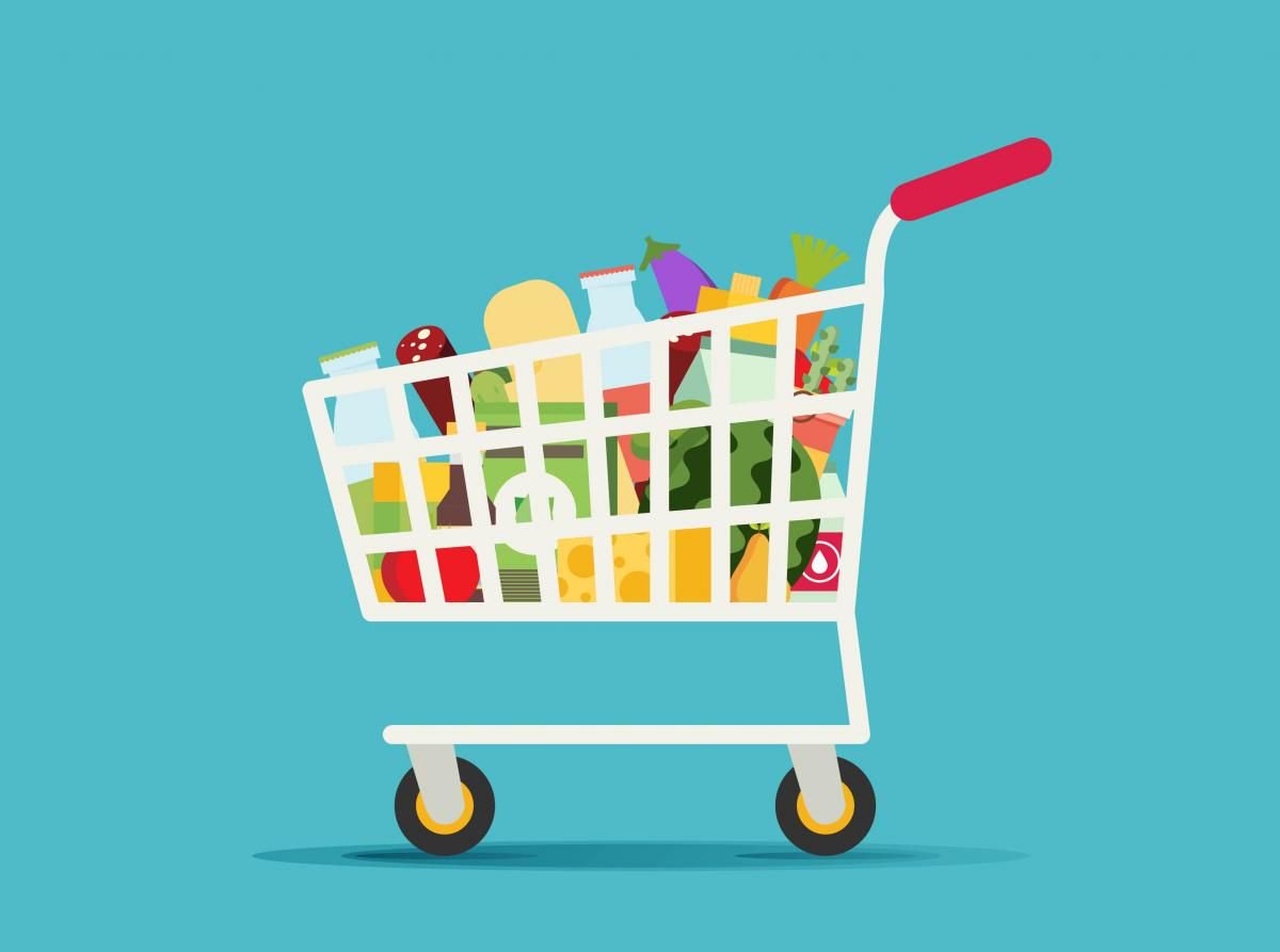 Тележка с продуктами