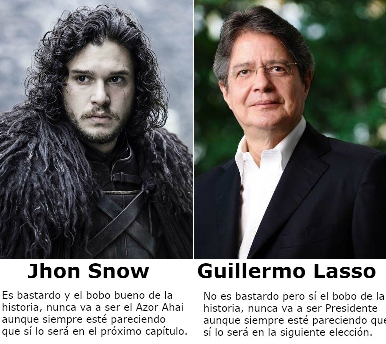 MarianaCarcelen's tweet photo. ¿Qué pasaría si la política ecuatoriana fuera Juego de Tronos?
#UnVicepresidenteSinFunciones https://t.co/xBZsebyi8m