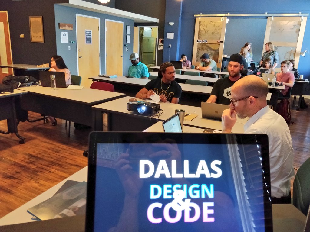 devinpapaya's tweet image. Dallas Design and Code about to start #dallas #designandcode #mvp