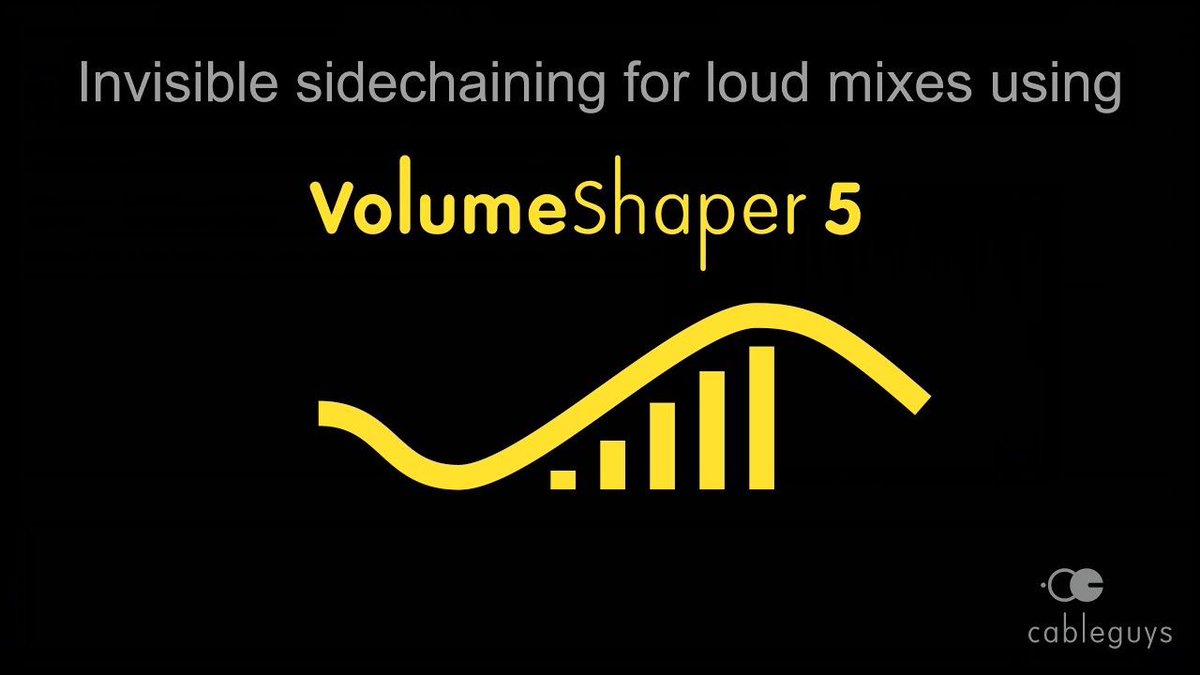 ModulationWheel's tweet image. Louder mixes using &quot;invisible&quot; #sidechaining in #VolumeShaper 5 #cableguys youtu.be/qylXI92PrP4?li… @YouTubeさんから