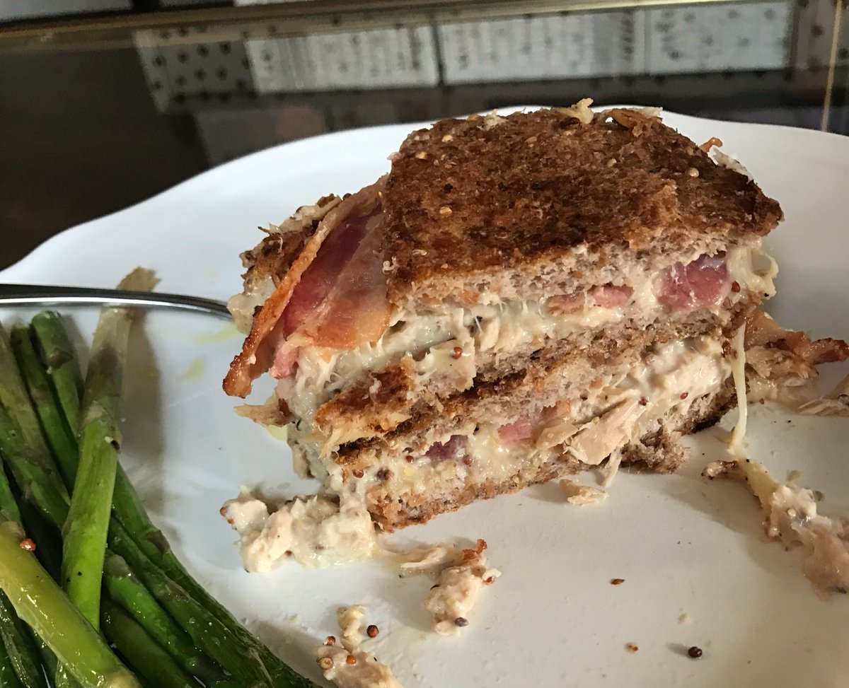 Attn @chrissyteigen: I put the garlic roasted bacon INSIDE the melt &amp; it was a game changer (also greens, bc balance) #cravingscookbook