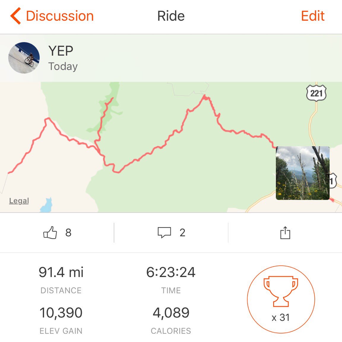 FreeFly_EC's tweet photo. What a huge, killer day by @madss1 and @RubberTurkey11 ! 90+ miles and over 10,300ft of elevation gain! #cycling #bike #grind #fitness https://t.co/NYPJqx2XNt