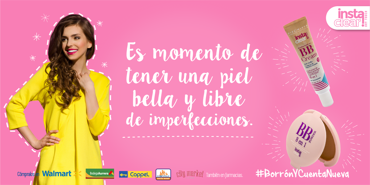 instaclearmx's tweet image. Prueba los Maquillajes #InstaClear y luce una piel radiante y libre de imperfecciones. 😍
#BBCream #BBPowder
