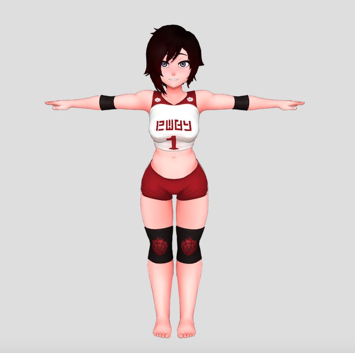 Ruby Workout T pose. 