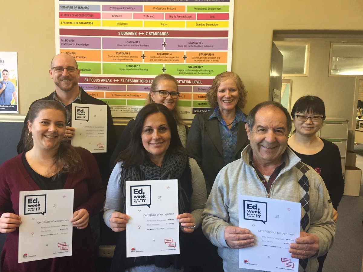 nswschoollang's tweet image. Recognising the commitment and dedication of teacher and SASS @nswschoollang #ILearnWeLearn #EDWeek17