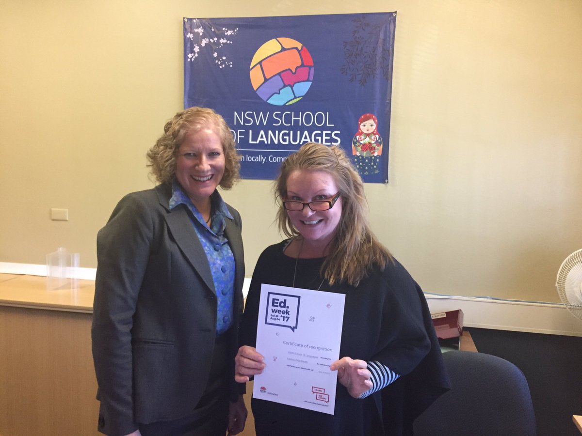 nswschoollang's tweet image. Recognising the commitment and dedication of teacher and SASS @nswschoollang #ILearnWeLearn #EDWeek17