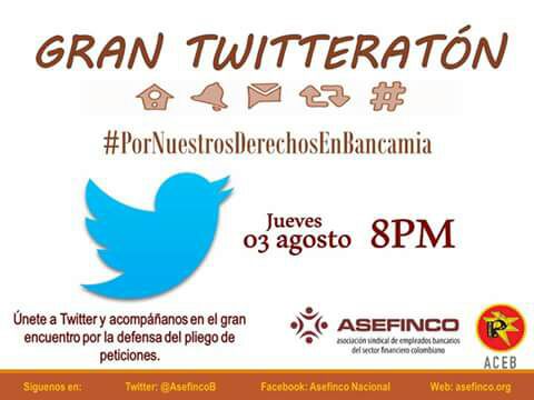 VasquezCines's tweet photo. #PorNuestrosDerechosEnBancamia y trato digno a los trabajadores, viva nuestro justo pliego  @BancamiaOficial @AsefincoB @acebnacional https://t.co/4BaTbugkBN
