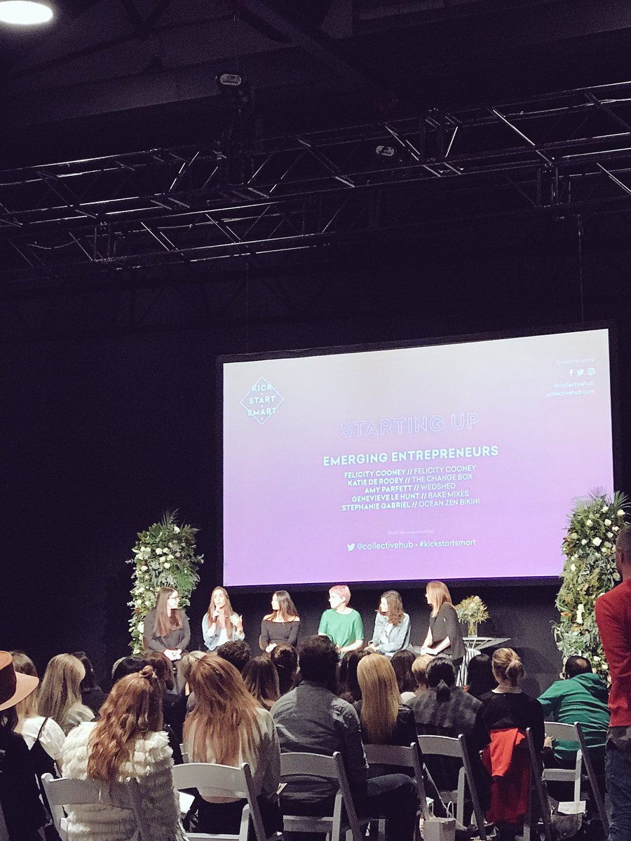 LisaMessenger's tweet photo. LOVE catching up with our @lexusaustralia_ Start Up Package winners on stage today at #kickstartsmart https://t.co/bqwC1OtKQ9