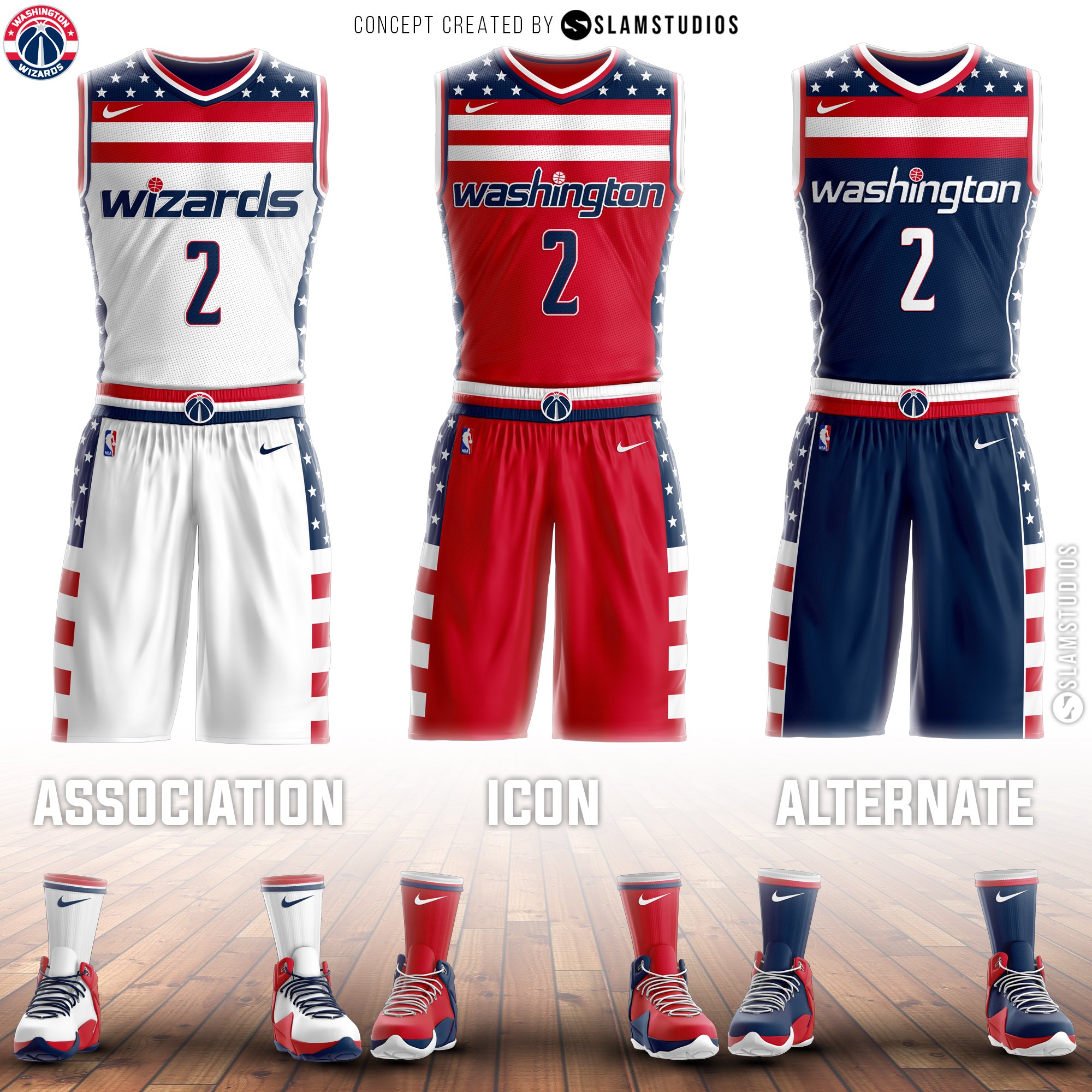 Slam on X: My take on a @WashWizards jersey collection for the