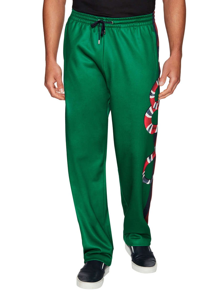 gucci snake sweatpants