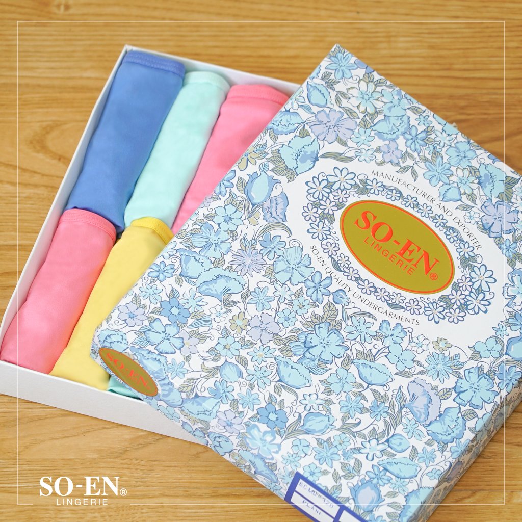SOEN Lingerie on X: Brighten up your intimate wardrobe with comfy and chic  undies from SO-EN. Buy a pack of six or a dozen box at    / X