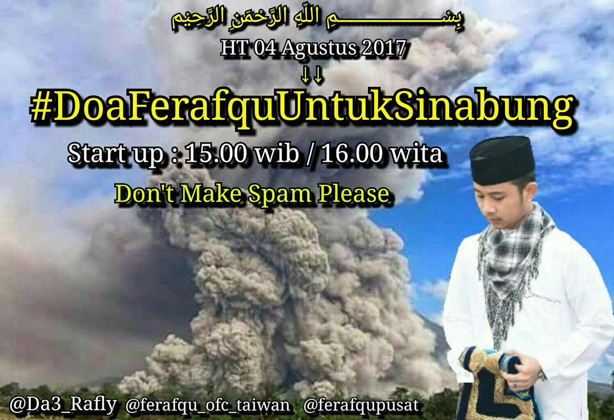 Asalamu'alaikum.Wr..Wb..
Selmat  sore Ferafqu...BISMILLAH Semoga TTI..🙏🙏🙏🙏

#DoaFerafquUntukSinabung