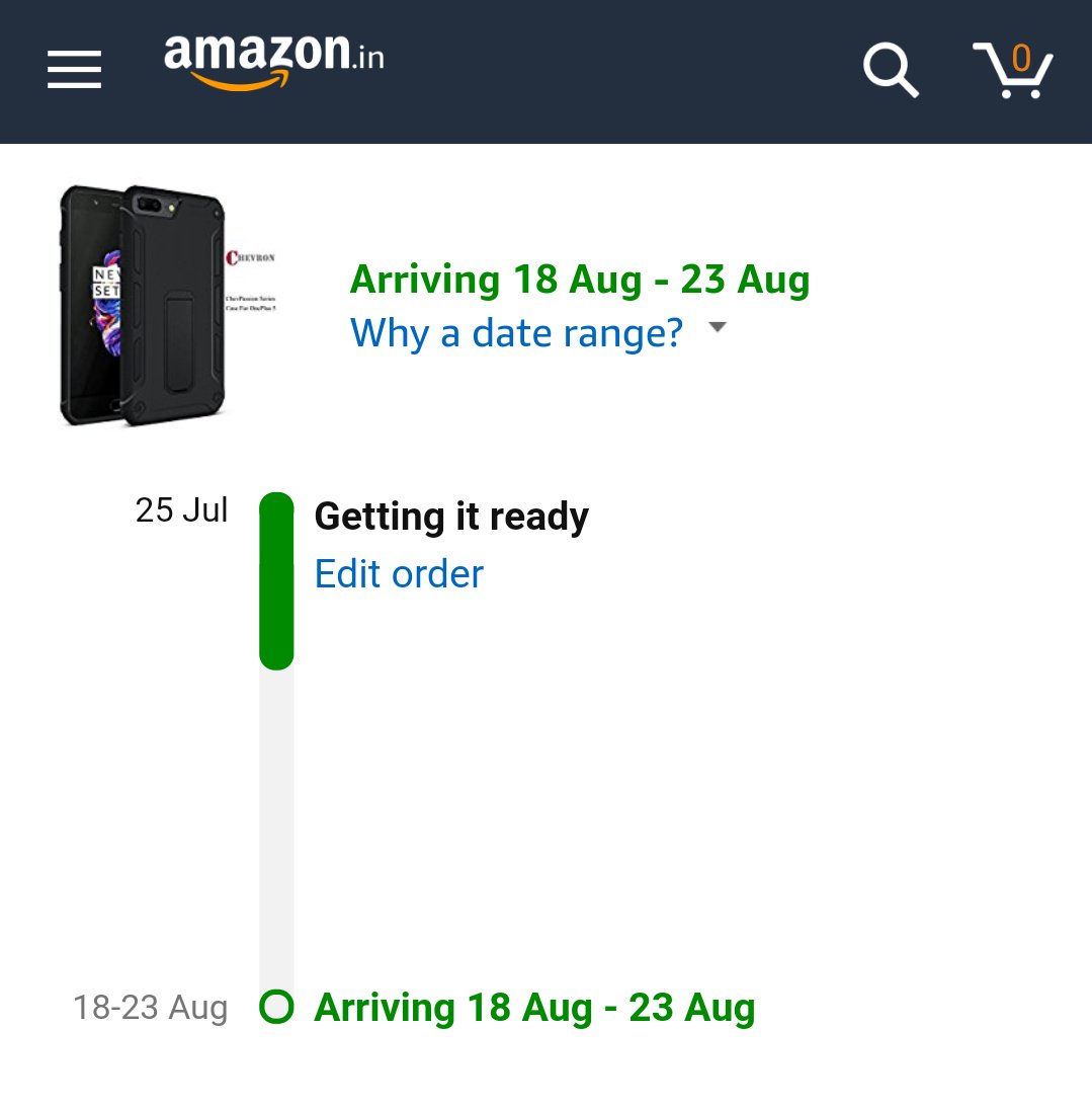asharkaran's tweet photo. Ordered on 25th July, today is 4th August, product still not shipped. Really disappointed with @AmazonHelp @amazonIN #Amazonfailed #Amazon https://t.co/9kDcLqBAPK