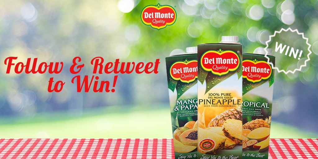 Follow &amp; Retweet to win a Del Monte juice voucher and enjoy a free carton of juice! #FreebieFriday #Win