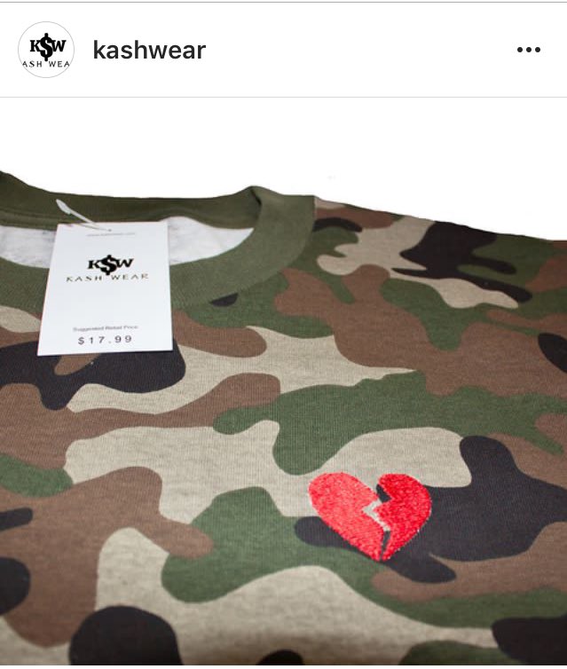 kashwear's tweet photo. 💔 Camo Heartbreak 💔$17.99

Order yours today online at https://t.co/2DzHjhG3Wx 👍🏾 LINK IN BIO 

#Camo #onlineshop @kashwear @1rawwmoney https://t.co/N32NnKDRmK