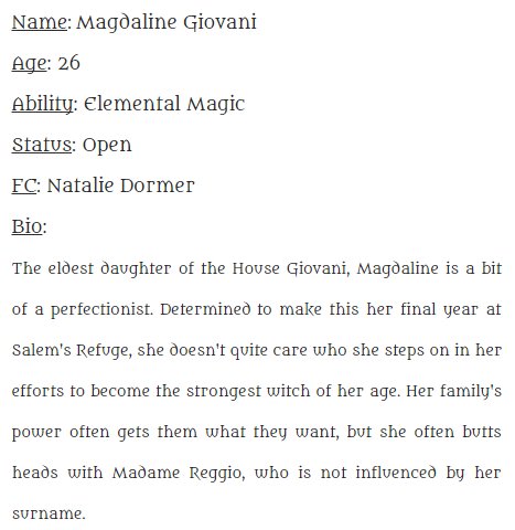 Magdaline Giovani - Student