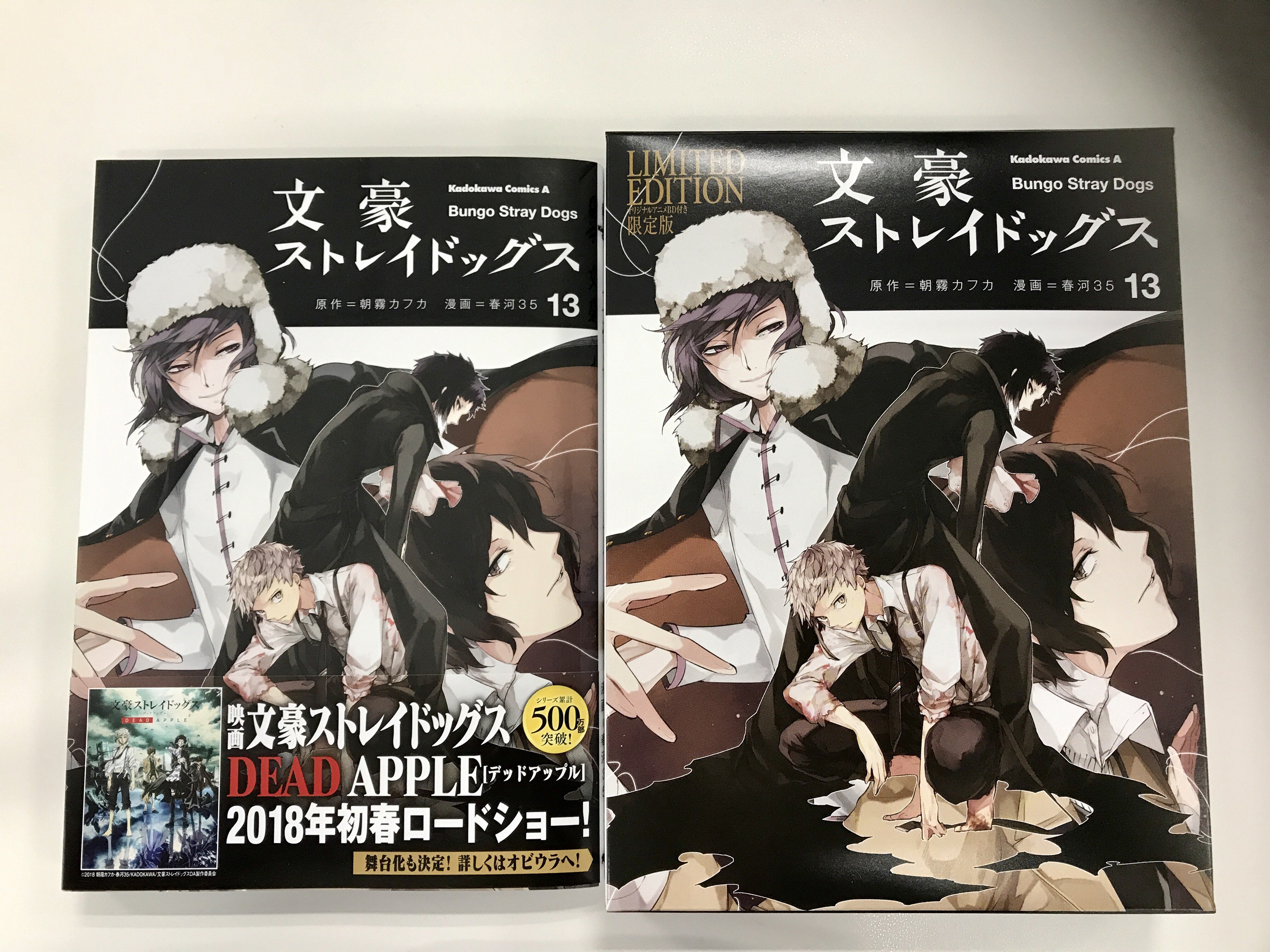 文豪ストレイドッグス公式 文豪ストレイドッグス 13巻本日発売です さらに同時発売の ヤングエース 9月号では特製下敷き付録 13巻の続きが読めますよ 是非チェックしてみて下さい よろしくお願いします T Co Quompmhjwr Twitter