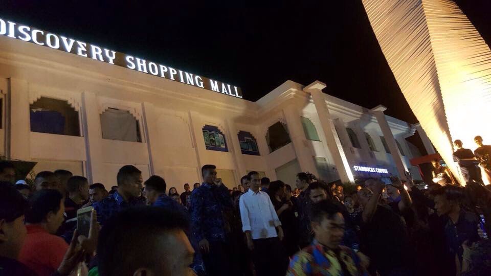 The Highest Recognition to our lovely President, Bapak Joko Widodo have spend the moment visiting our Property, Discovery Shopping Mall