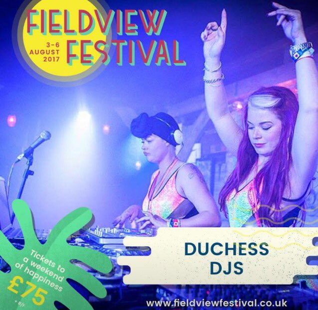 Duchess DJs (@duchessdjs) on Twitter photo So excited to be playing <a href="/FVfestival/">Fieldview Festival</a> this weekend! Catch us tomorrow night and bring your dancing shoes! So excited to be playing <a href="/FVfestival/">Fieldview Festival</a> this weekend! Catch us tomorrow night and bring your dancing shoes!