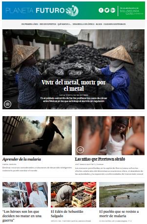 Planeta_Futuro's tweet photo. #Portada Vivir y morir del metal #Vietnam Niñas (sin infancia) de Freetown #Malaria #Héroes Y mucho más... https://t.co/6AuUVr6Sdz https://t.co/RscvGjzi6G