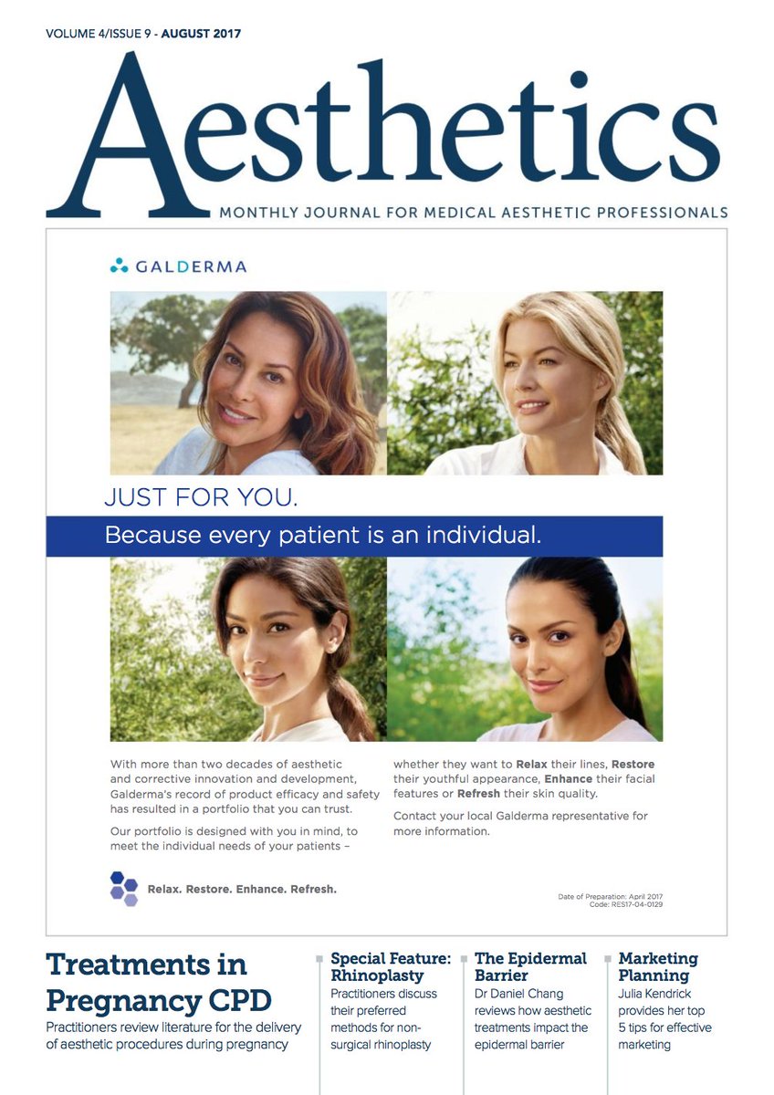 PRESS: VIVA founder <a href="/DrRupert/">DrRupert</a> featured in <a href="/aestheticsgroup/">Aesthetics</a> Journal: buff.ly/2v1nkUO #Aesthetics #Cosmetics