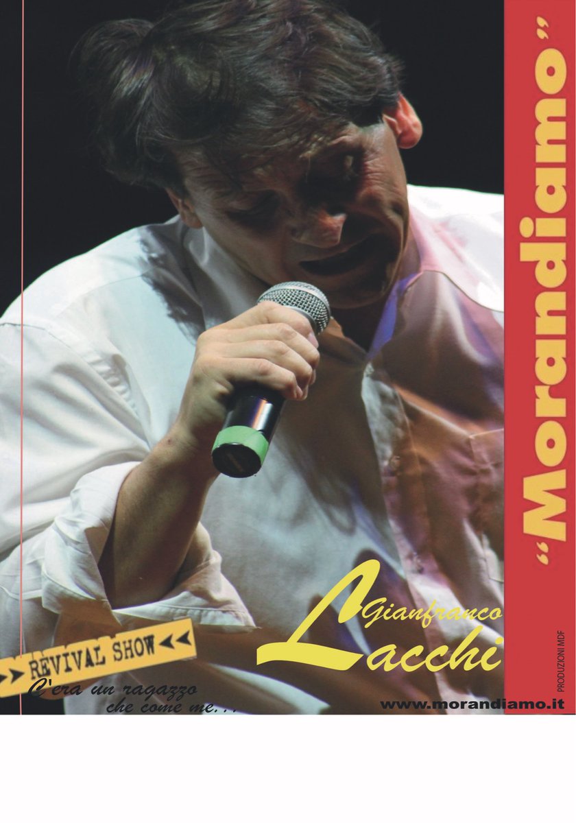 Gianfranco Lacchi in "Morandiamo" cover di #GianniMorandi. 13 agosto, h21.00 a <a href="/ComuneDiGerano/">Comune di Gerano</a> #estateconnoi #musica