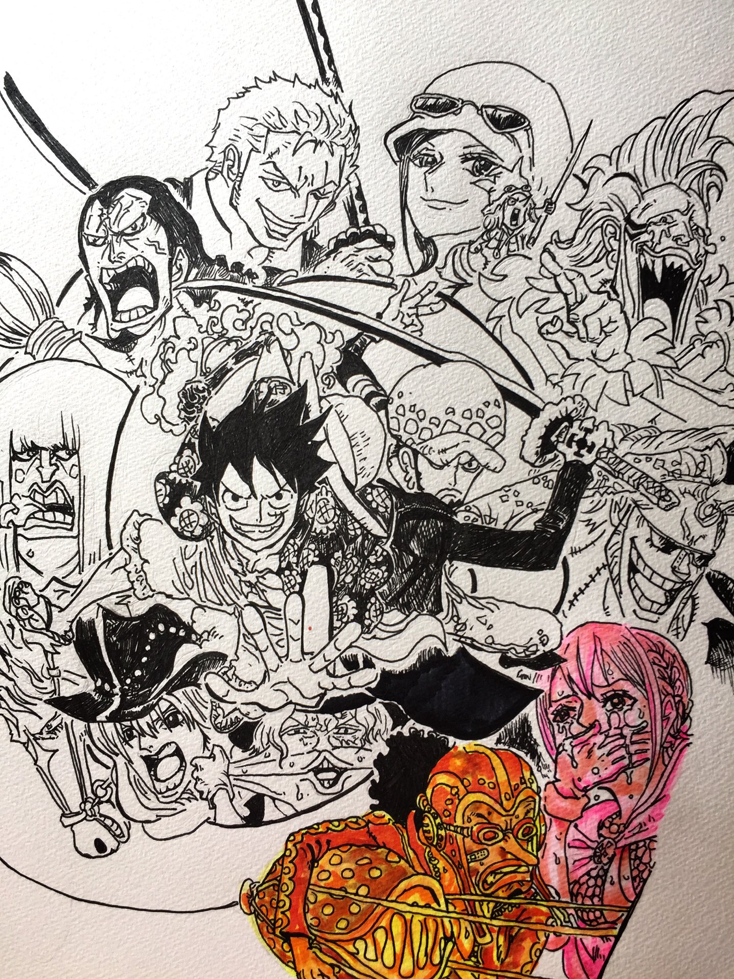 Miruton One Piece 76巻表紙 Onepiece Paint ワンピース 원피스 尾田栄一郎 漫画 ルフィ Luffy T Co R9ddz0i0mh Twitter