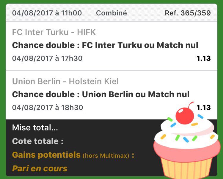 Pronocoach1's tweet image. 🚨Combi Safe du jour

Turku ou X + Un. Berlin ou X @ 1.28

🍀

Profitez de 100€ de bonus :
k6.re/7pumT

#TeamParieur #ParionsSport