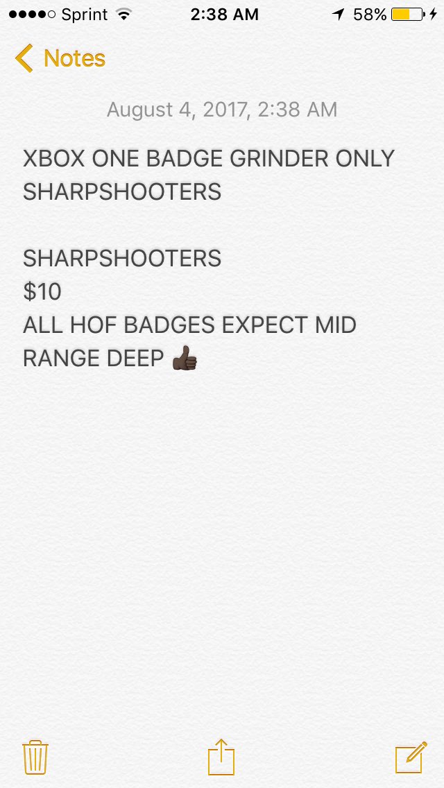 Weezy2V's tweet image. XBOX BADGE GRINDER SHARPSHOOTERS FOR $10