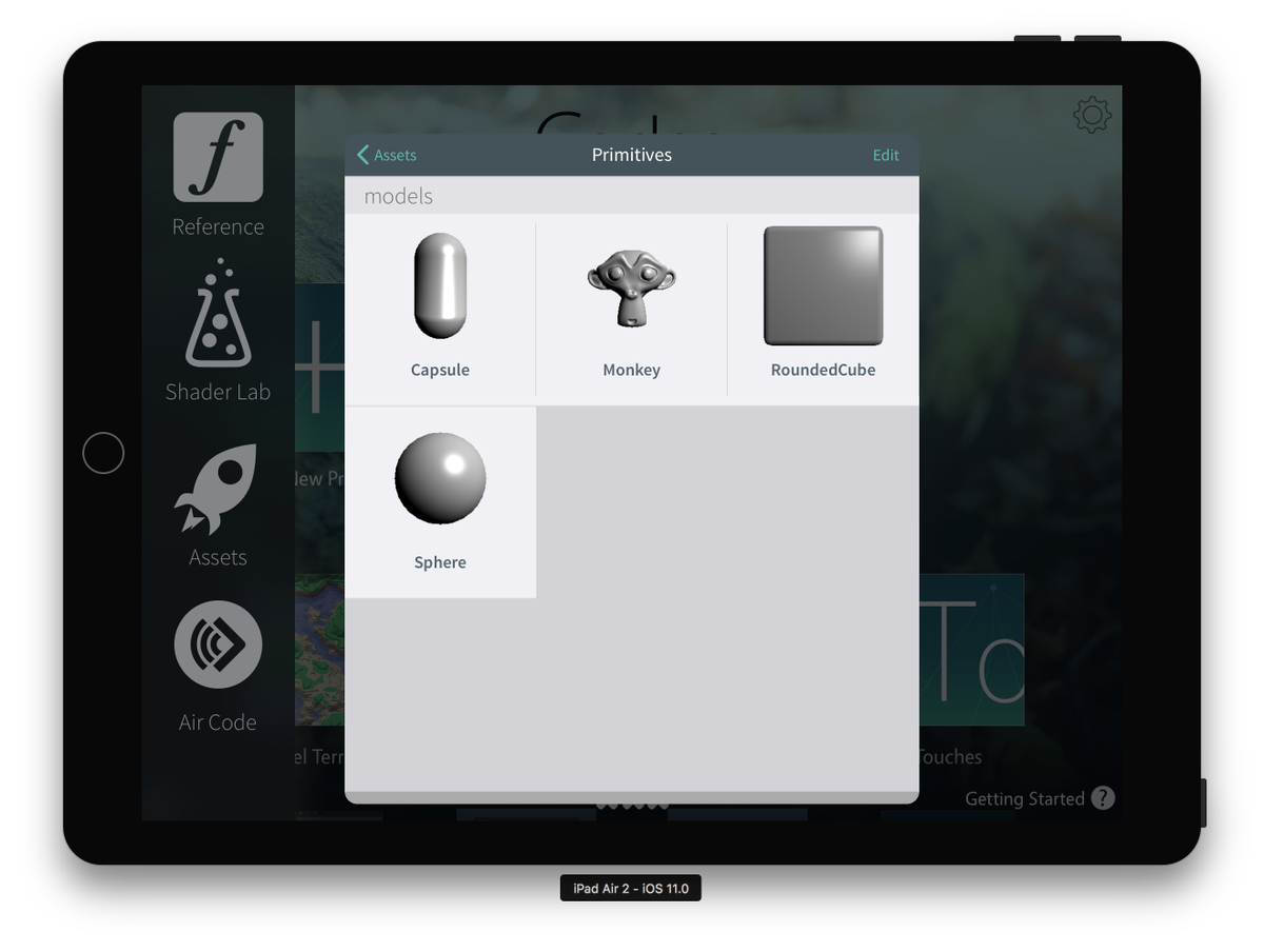 johntwolives's tweet image. Just added 3D Model previews to the asset picker. Much easier to pick out what you want! #Codea #indiedev