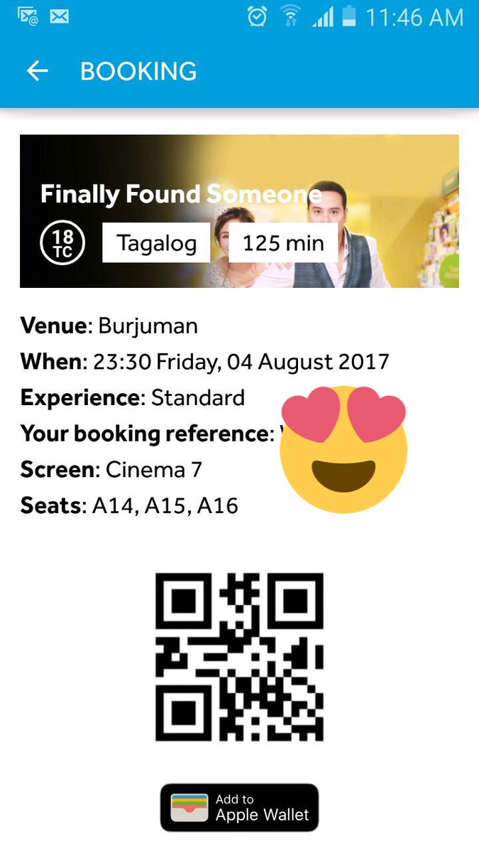 MarianT0220's tweet photo. #FinallyFoundSomeone2ndWeek Sold out na sa Deira City Center 4pm/9pm screening. We'll watch later sa Burj juman. https://t.co/tylJaF5CfG
