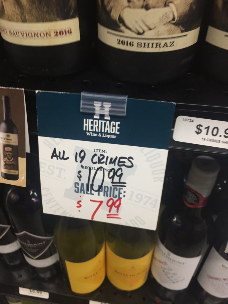 aaronjbrasher's tweet image. Hi @Qantas, this wine is the only Oz offering in the LAX 1st class lounge, $7.99 retail, something not quite right..