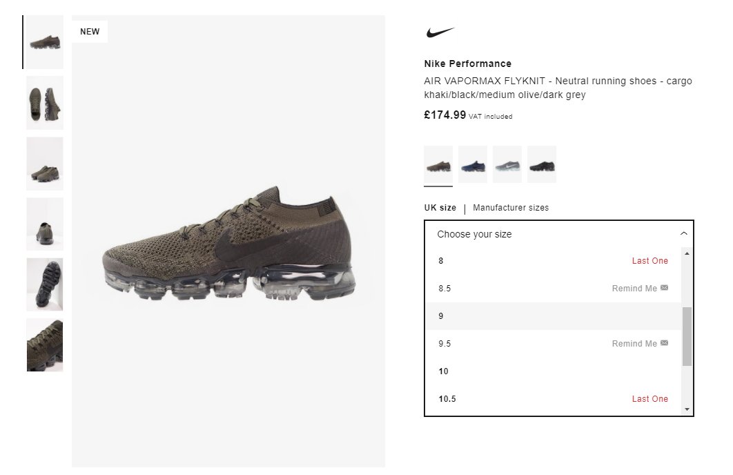 zalando vapormax