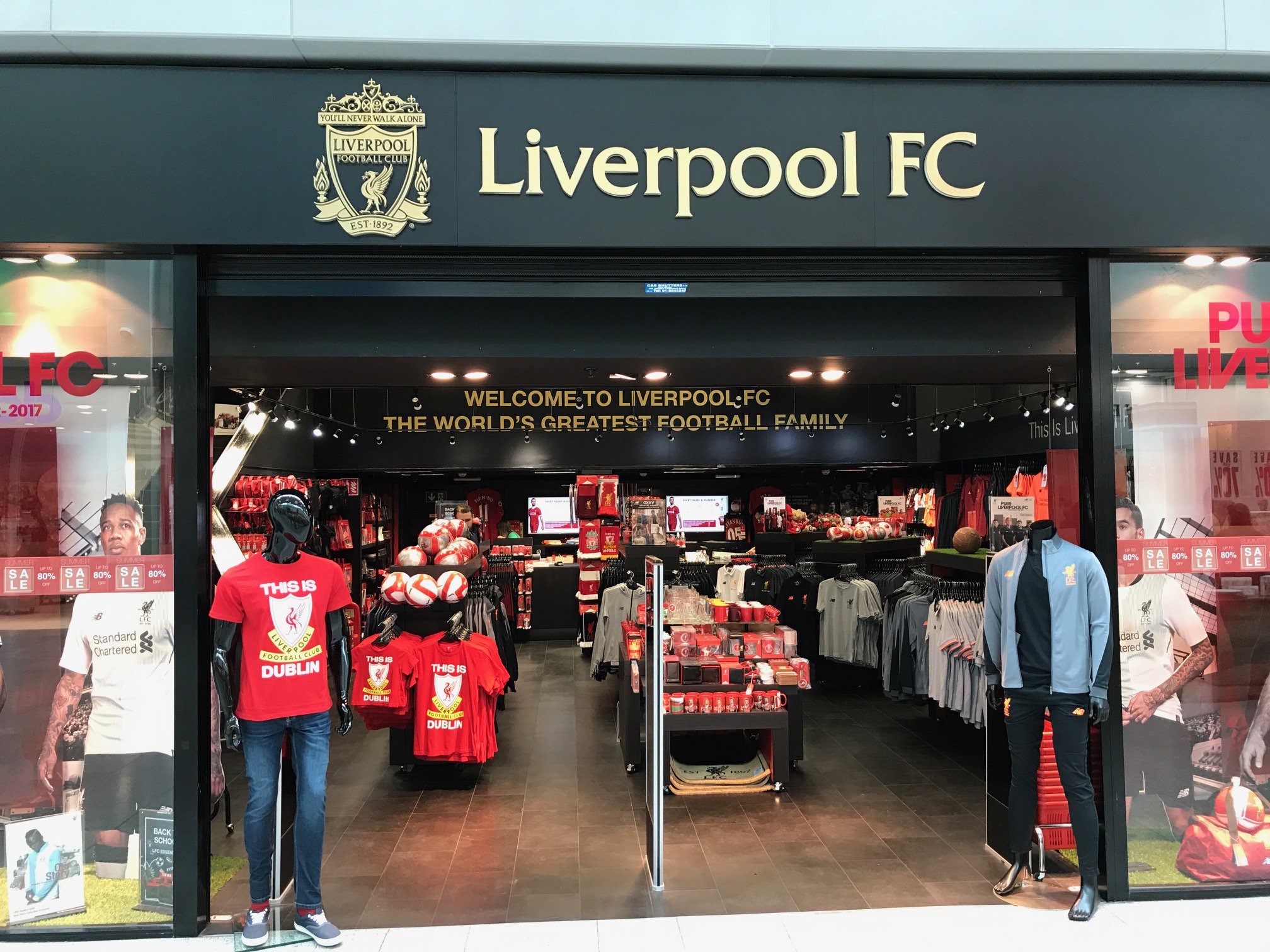 Liverpool fc shop store ilac centre